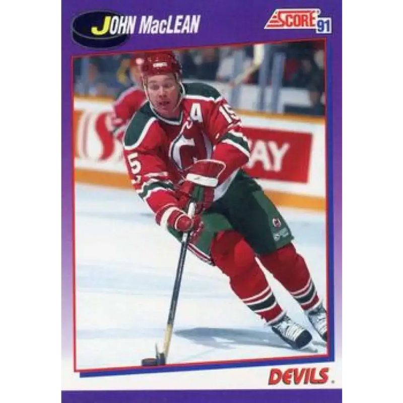 1991-92 Score American #210 John MacLean NM-MT New Jersey Devils Hockey Card - Hockey Card Single