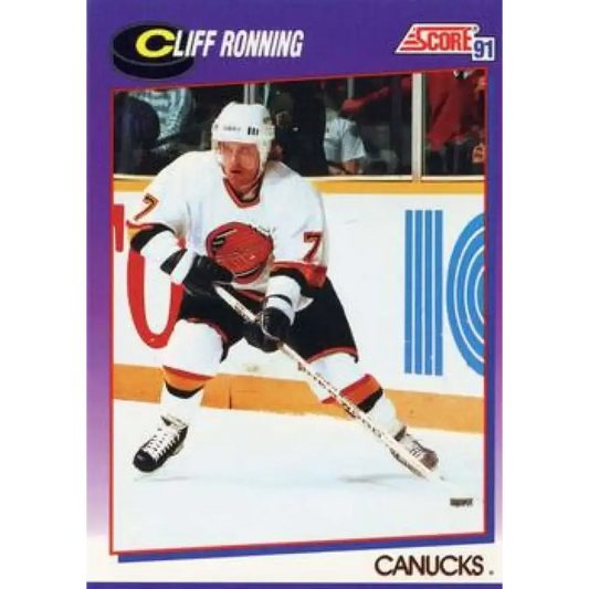 1991-92 Score American #212 Cliff Ronning NM-MT Vancouver Canucks Hockey Card