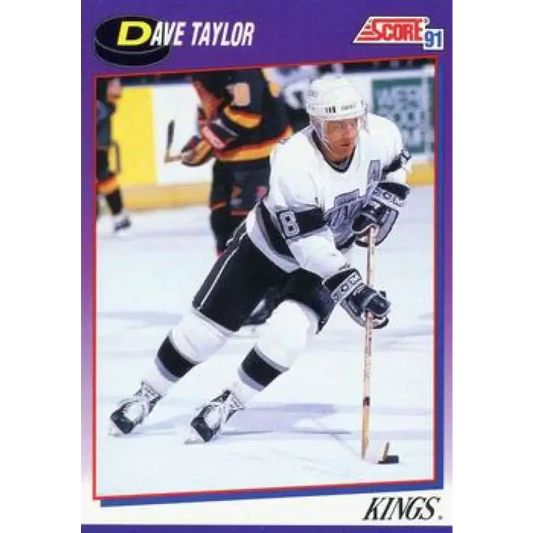 1991-92 Score American #214 Dave Taylor NM-MT Los Angeles Kings Hockey Card