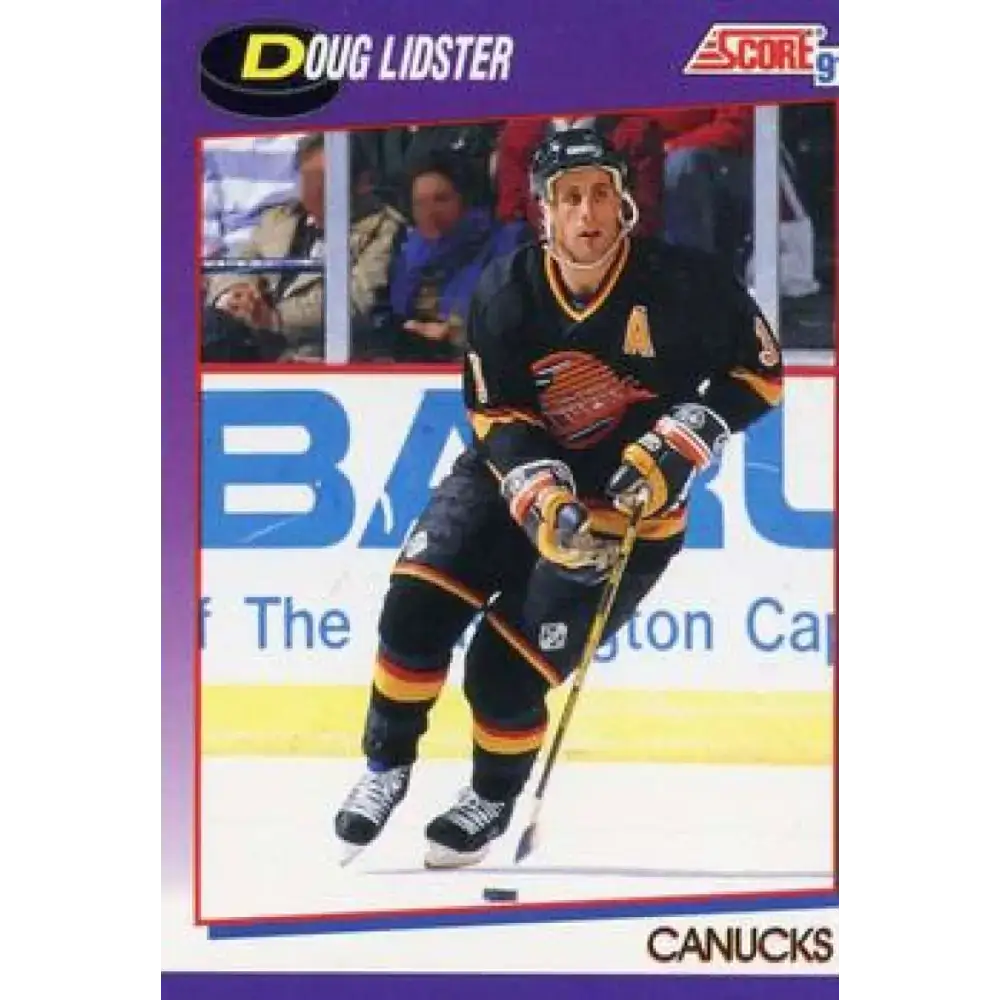 1991-92 Score American #215 Doug Lidster NM-MT Vancouver Canucks Hockey Card - Hockey Card Single