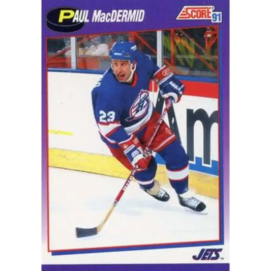 1991-92 Score American #219 Paul MacDermid NM-MT Winnipeg Jets Hockey Card
