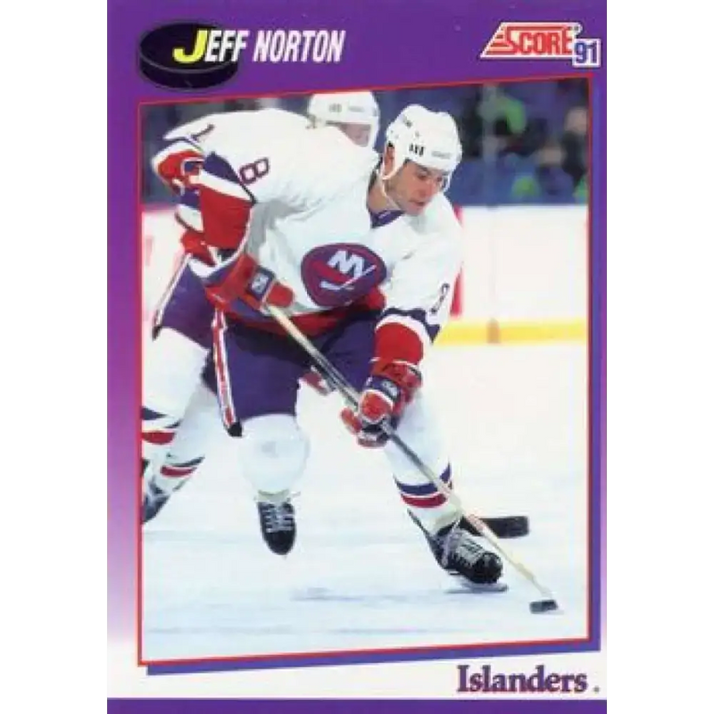 1991-92 Score American #222 Jeff Norton NM-MT New York Islanders Hockey Card - Hockey Card Single