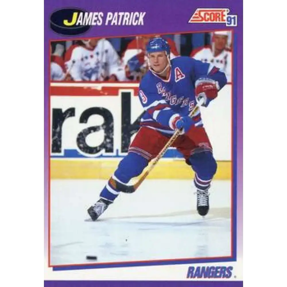 1991-92 Score American #230 James Patrick NM-MT New York Rangers Hockey Card - Hockey Card Single