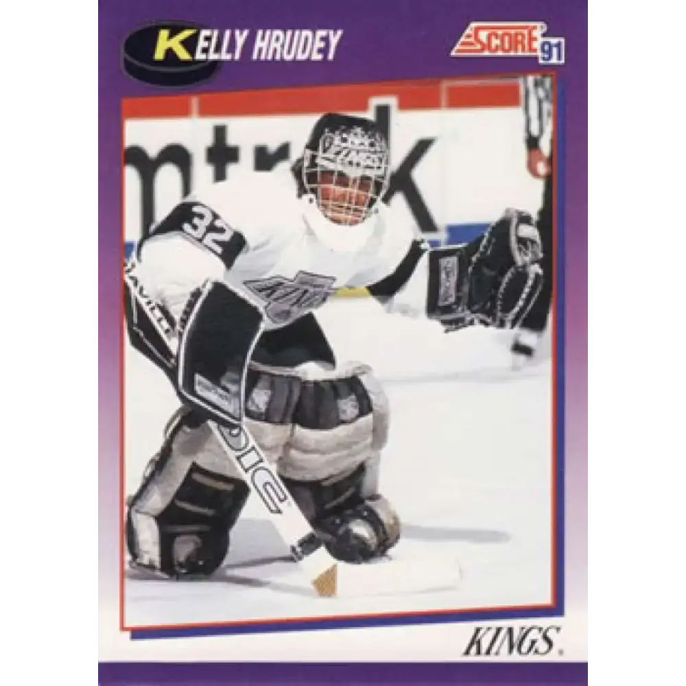 1991-92 Score American #231 Kelly Hrudey NM-MT Los Angeles Kings Hockey Card - Hockey Card Single