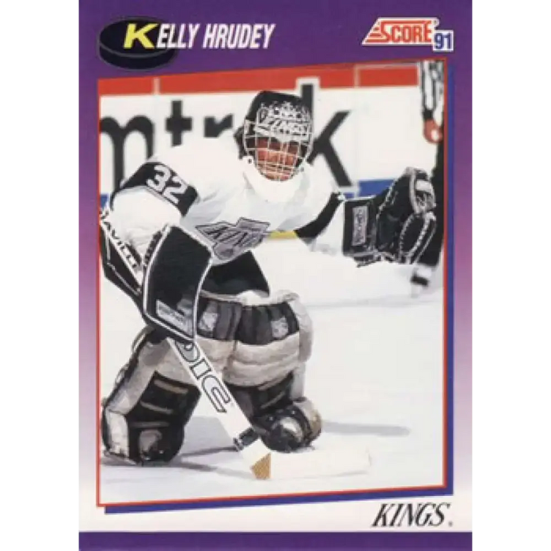1991-92 Score American #231 Kelly Hrudey NM-MT Los Angeles Kings Hockey Card - Hockey Card Single