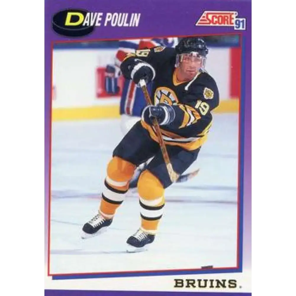 1991-92 Score American #232 Dave Poulin NM-MT Boston Bruins Hockey Card - Hockey Card Single