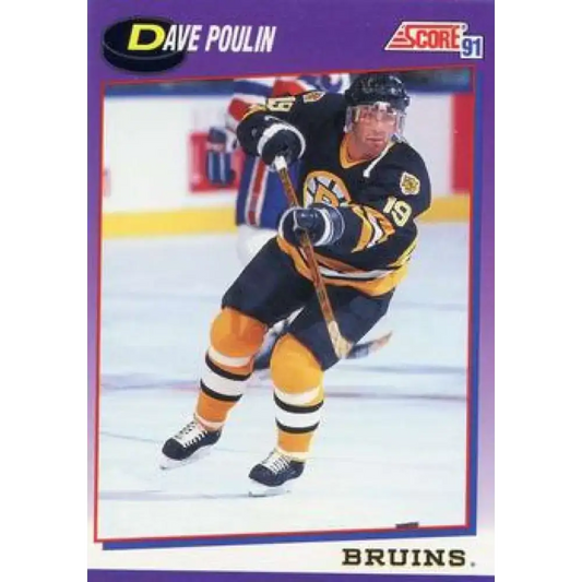 1991-92 Score American #232 Dave Poulin NM-MT Boston Bruins Hockey Card