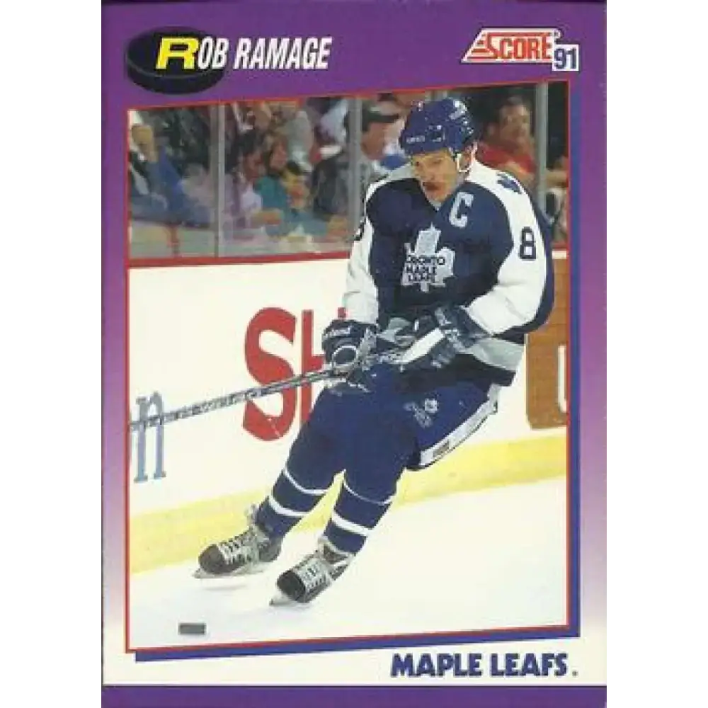 1991-92 Score American #233 Rob Ramage NM-MT Toronto Maple Leafs Hockey Card - Hockey Card Single