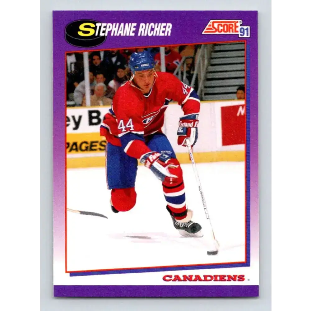 1991-92 Score American #234 Stephane Richer NM-MT Montreal Canadiens Hockey Card - Hockey Card Single