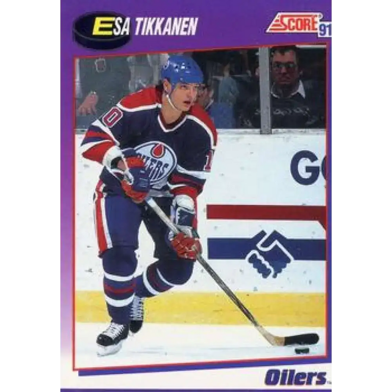 1991-92 Score American #241 Esa Tikkanen NM-MT Edmonton Oilers Hockey Card