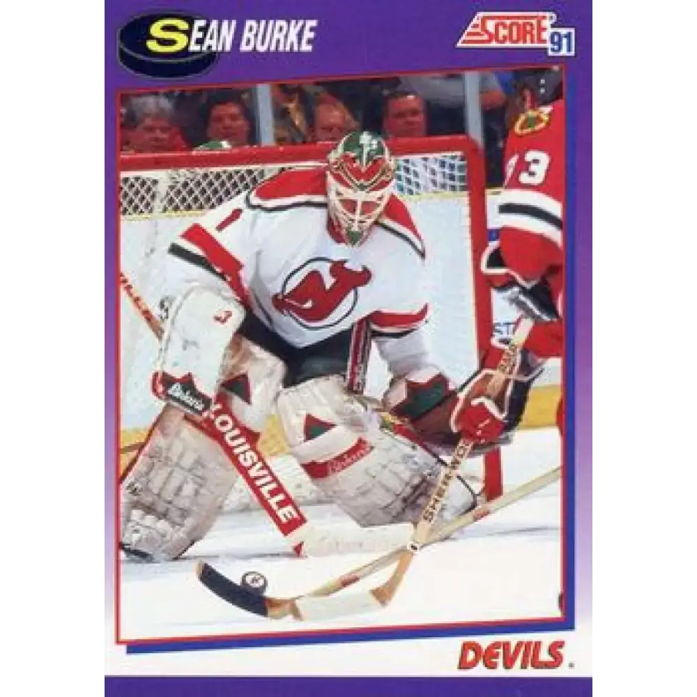 1991-92 Score American #245 Sean Burke NM-MT New Jersey Devils Hockey Card - Hockey Card Single