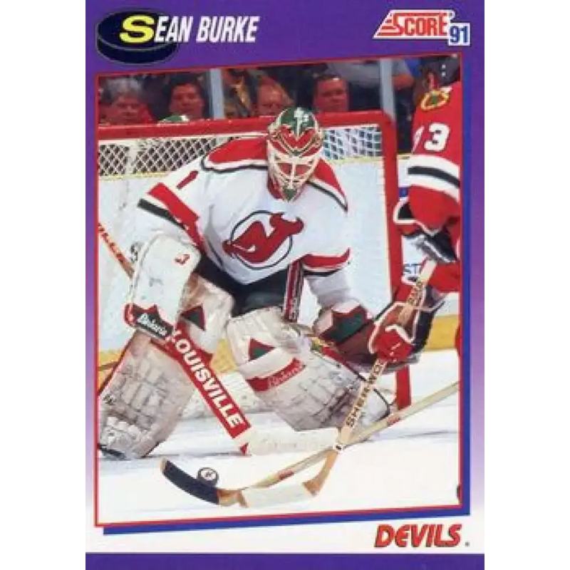 1991-92 Score American #245 Sean Burke NM-MT New Jersey Devils Hockey Card - Hockey Card Single