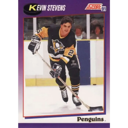 1991-92 Score American #248 Kevin Stevens NM-MT Pittsburgh Penguins Hockey Card