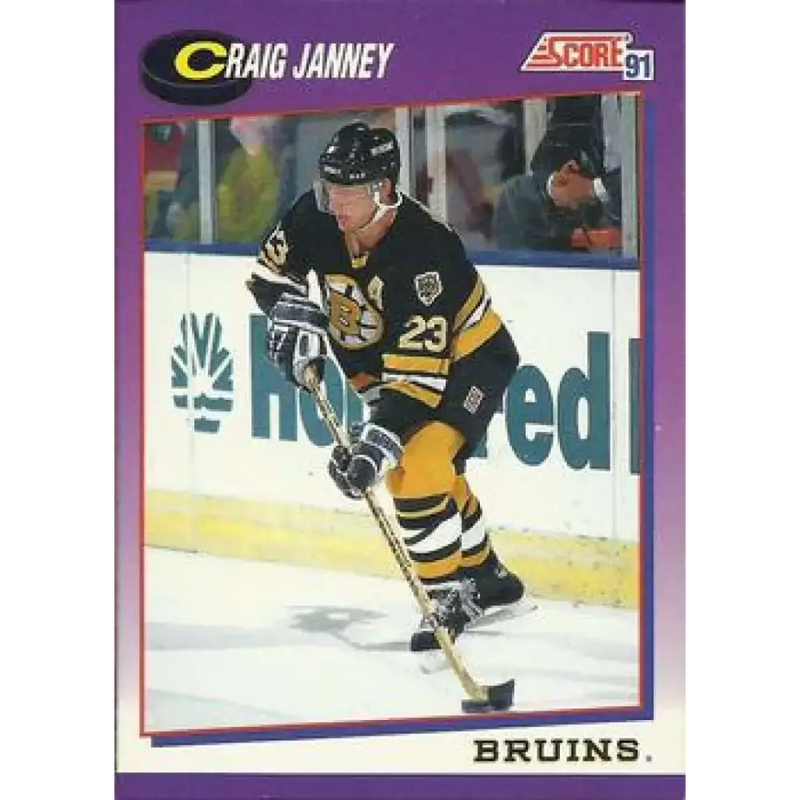 1991-92 Score American #253 Craig Janney NM-MT Boston Bruins Hockey Card - Hockey Card Single