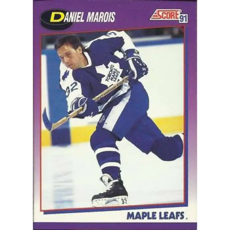 1991-92 Score American #254 Daniel Marois NM-MT Toronto Maple Leafs Hockey Card - Hockey Card Single