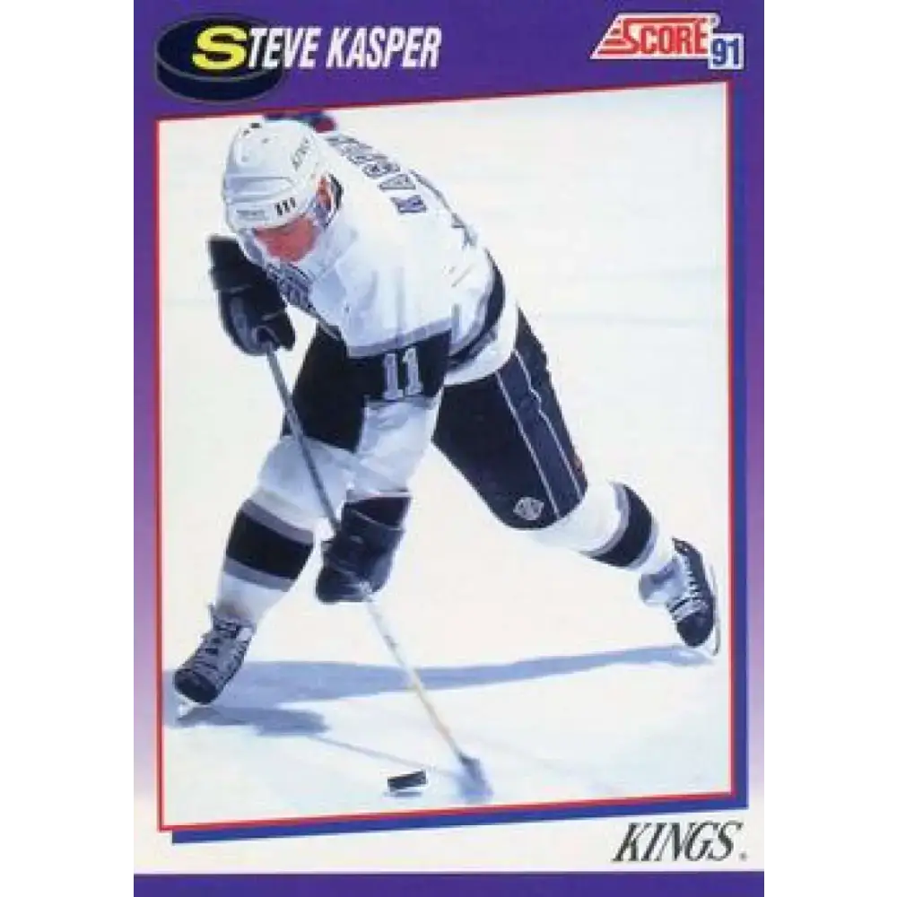 1991-92 Score American #256 Steve Kasper NM-MT Los Angeles Kings Hockey Card - Hockey Card Single