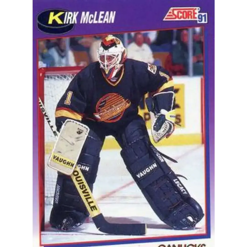 1991-92 Score American #261 Kirk McLean NM-MT Vancouver Canucks Hockey Card - Hockey Card Single