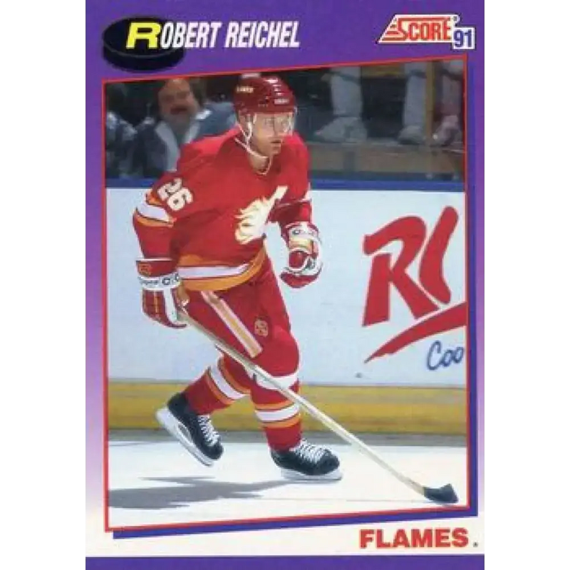 1991-92 Score American #263 Robert Reichel NM-MT Calgary Flames Hockey Card - Hockey Card Single