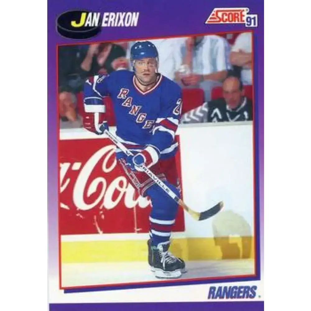 1991-92 Score American #264 Jan Erixon NM-MT New York Rangers Hockey Card