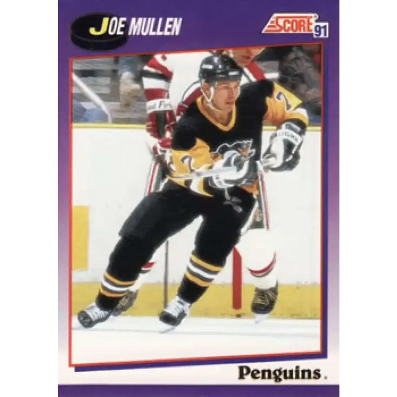 1991-92 Score American #268 Joe Mullen NM-MT Pittsburgh Penguins Hockey Card - Hockey Card Single