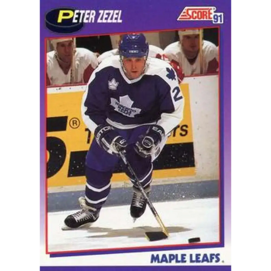 1991-92 Score American #269 Peter Zezel NM-MT Toronto Maple Leafs Hockey Card - Hockey Card Single