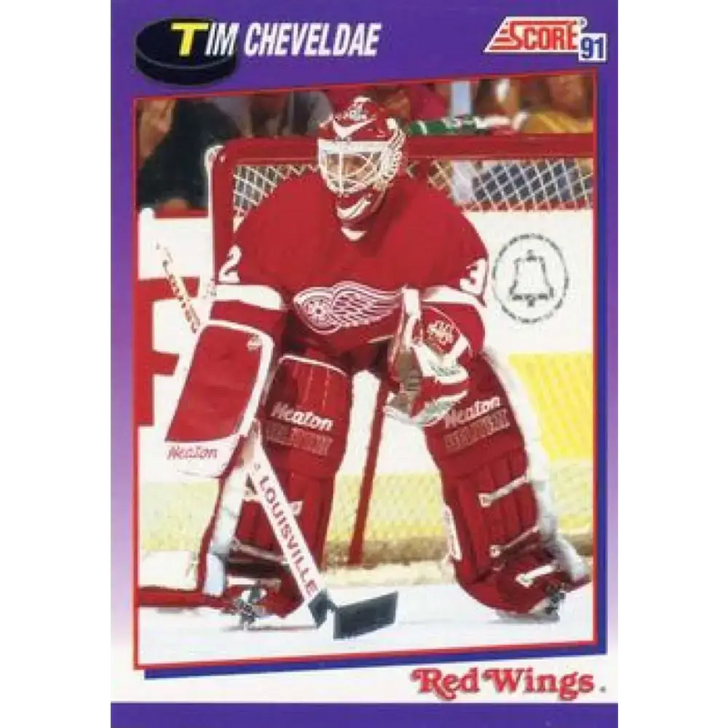 1991-92 Score American #272 Tim Cheveldae NM-MT Detroit Red Wings Hockey Card - Hockey Card Single