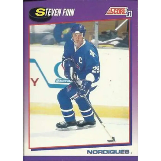 1991-92 Score American #278 Steven Finn NM-MT Quebec Nordiques Hockey Card - Hockey Card Single