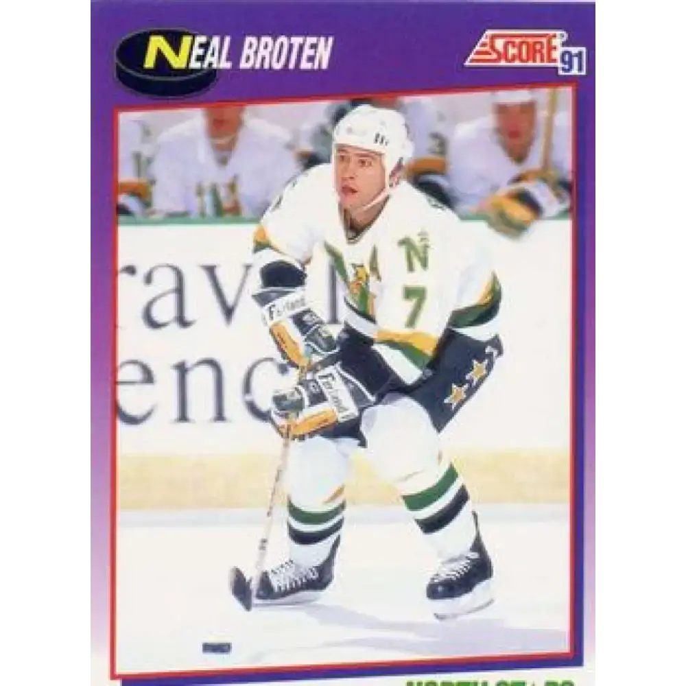 1991-92 Score American #280 Neal Broten NM-MT Minnesota North Stars Hockey Card - Hockey Card Single