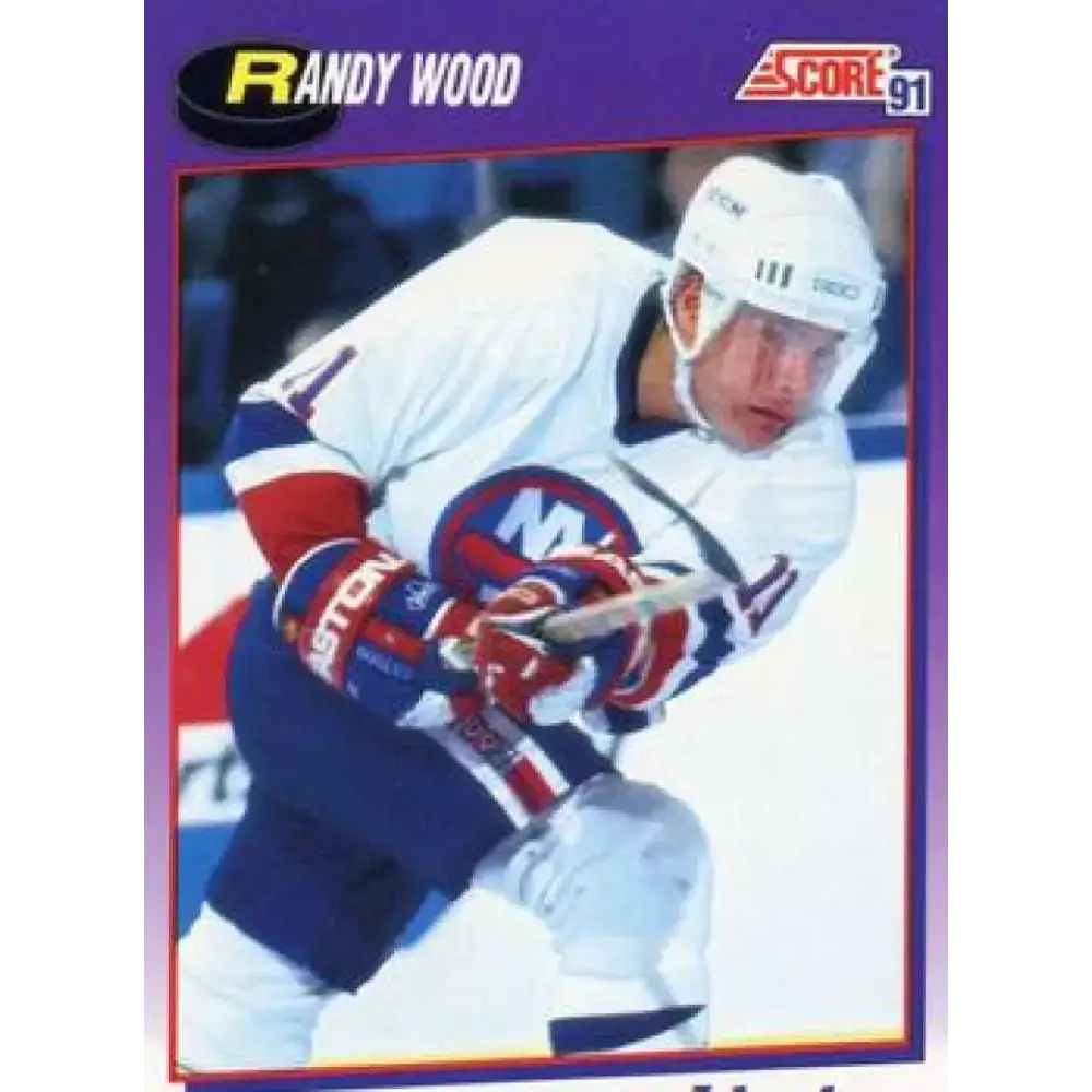 1991-92 Score American #281 Randy Wood NM-MT New York Islanders Hockey Card - Hockey Card Single