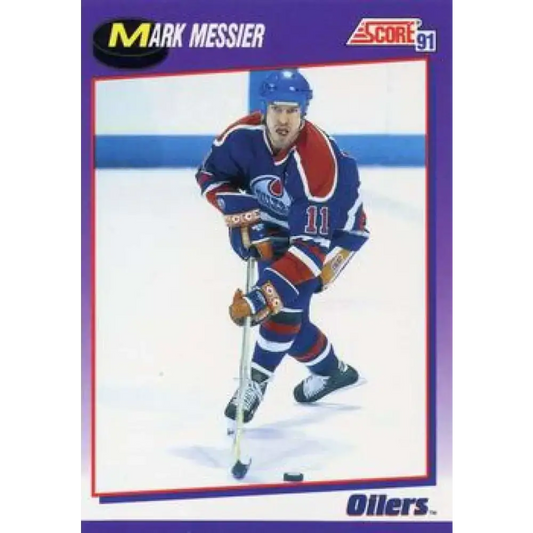 1991-92 Score American #285 Mark Messier NM-MT Edmonton Oilers Hockey Card
