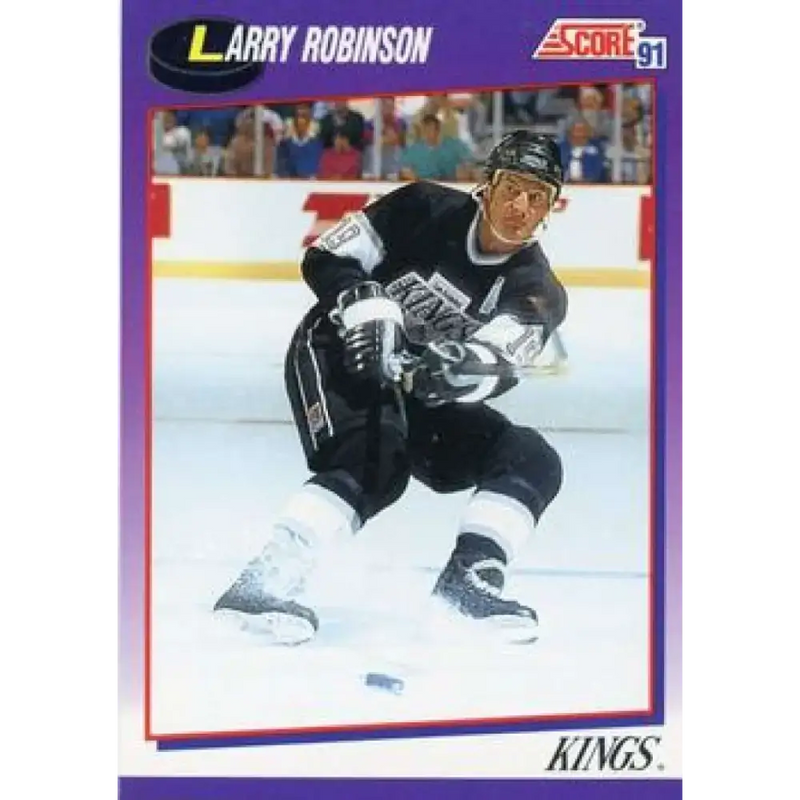 1991-92 Score American #291 Larry Robinson NM-MT Los Angeles Kings Hockey Card - Hockey Card Single