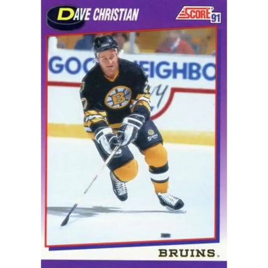 1991-92 Score American #292 Dave Christian NM-MT Boston Bruins Hockey Card