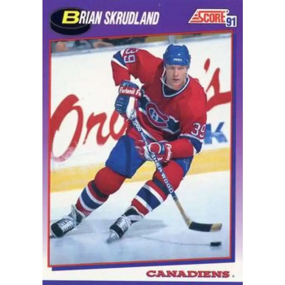 1991-92 Score American #294 Brian Skrudland NM-MT Montreal Canadiens Hockey Card