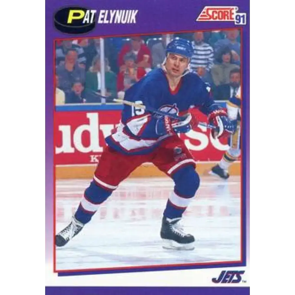 1991-92 Score American #295 Pat Elynuik NM-MT Winnipeg Jets Hockey Card - Hockey Card Single