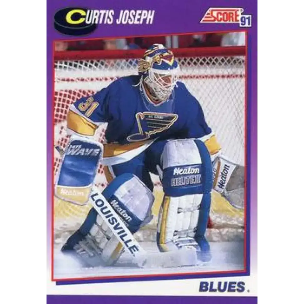 1991-92 Score American #296 Curtis Joseph NM-MT St. Louis Blues Hockey Card - Hockey Card Single
