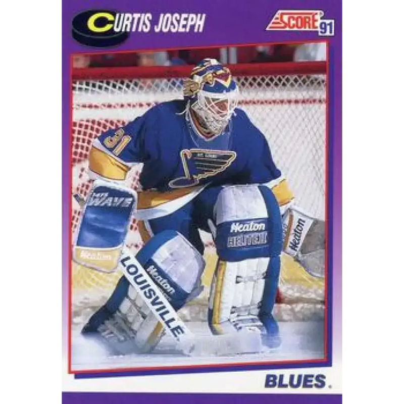 1991-92 Score American #296 Curtis Joseph NM-MT St. Louis Blues Hockey Card - Hockey Card Single