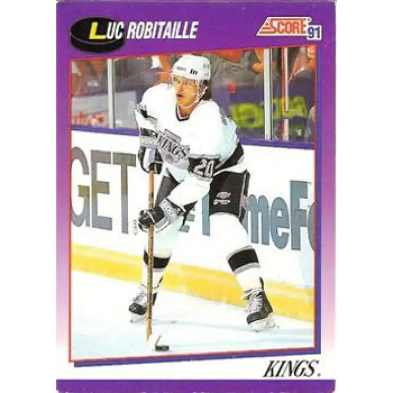 1991-92 Score American #3 Luc Robitaille NM-MT Los Angeles Kings Hockey Card - Hockey Card Single