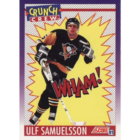 1991-92 Score American #304 Ulf Samuelsson NM-MT Pittsburgh Penguins Hockey Card
