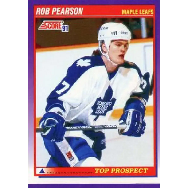 1991-92 Score American #311 Rob Pearson NM-MT RC Rookie Toronto Maple Leafs Hockey Card - Hockey Card Single