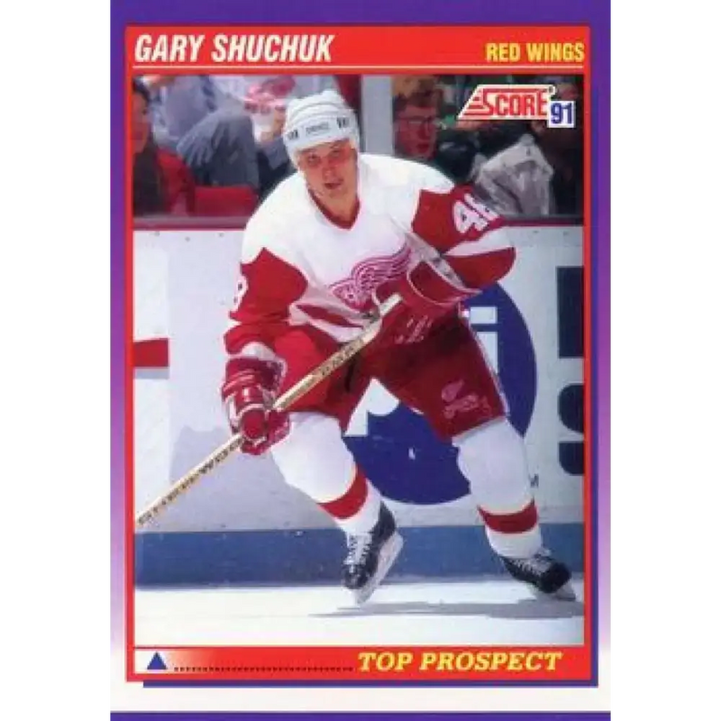 1991-92 Score American #315 Gary Shuchuk NM-MT Detroit Red Wings Hockey Card - Hockey Card Single