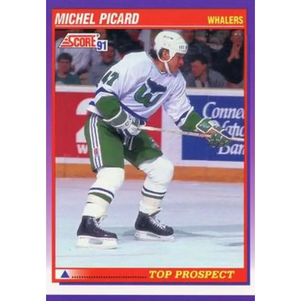 1991-92 Score American #317 Michel Picard NM-MT RC Rookie Hartford Whalers Hockey Card - Hockey Card Single