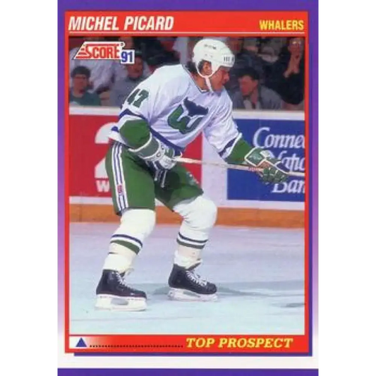 1991-92 Score American #317 Michel Picard NM-MT RC Rookie Hartford Whalers Hockey Card - Hockey Card Single