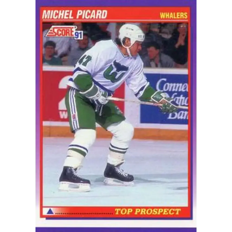 1991-92 Score American #317 Michel Picard NM-MT RC Rookie Hartford Whalers Hockey Card - Hockey Card Single