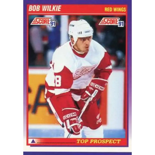 1991-92 Score American #328 Bob Wilkie NM-MT Detroit Red Wings Hockey Card