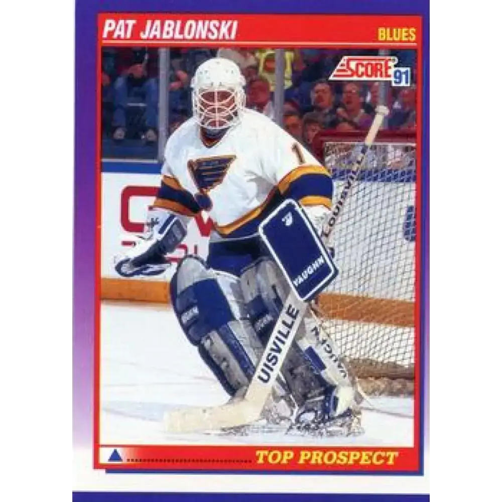 1991-92 Score American #329 Pat Jablonski NM-MT RC Rookie St. Louis Blues Hockey Card - Hockey Card Single