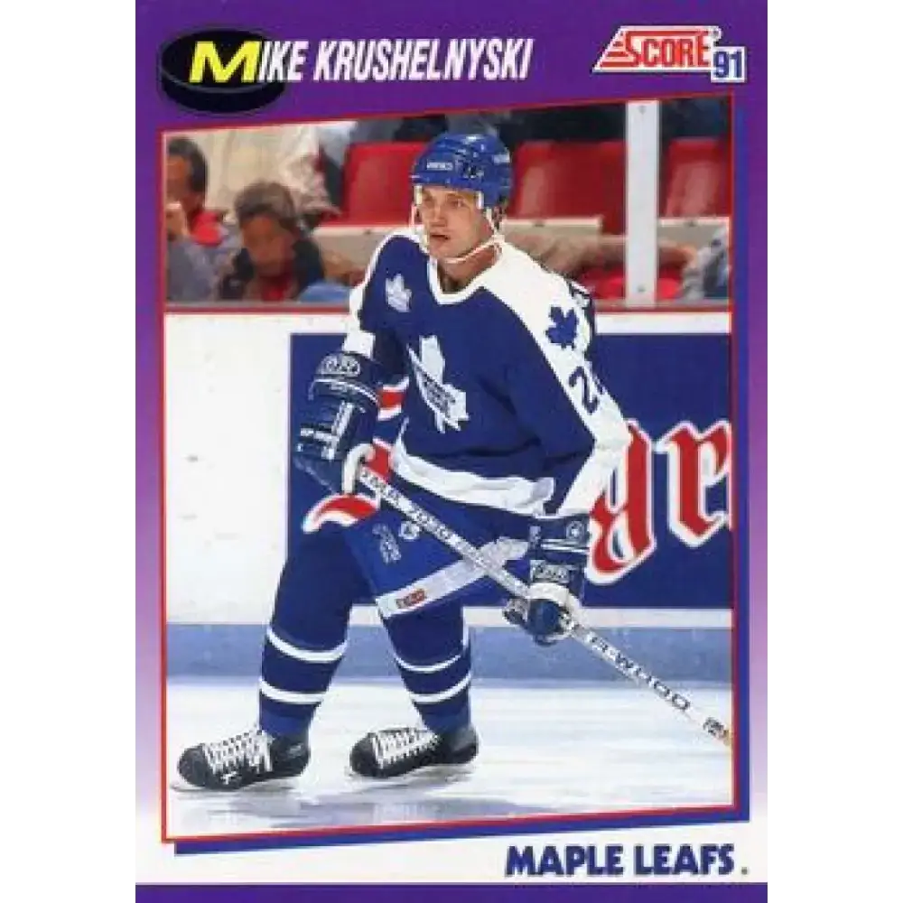 1991-92 Score American #33 Mike Krushelnyski NM-MT Toronto Maple Leafs Hockey Card