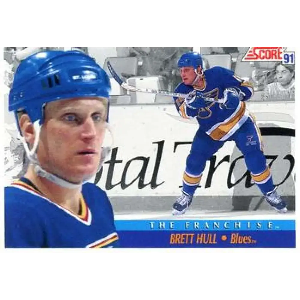 1991-92 Score American #337 Brett Hull NM-MT St. Louis Blues Hockey Card - Hockey Card Single
