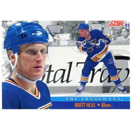1991-92 Score American #337 Brett Hull NM-MT St. Louis Blues Hockey Card