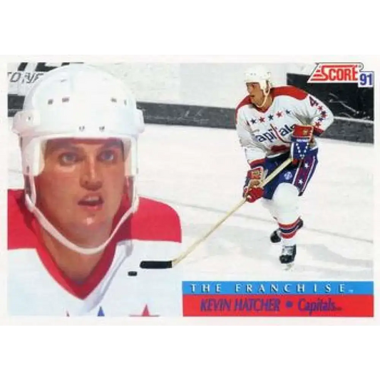 1991-92 Score American #340 Kevin Hatcher NM-MT Washington Capitals Hockey Card