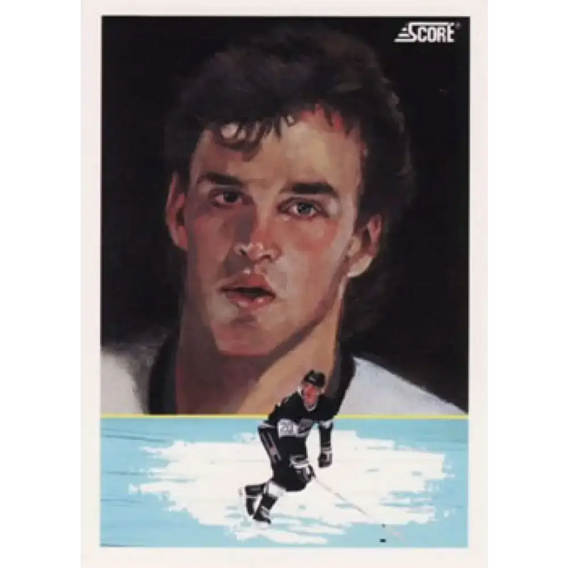 1991-92 Score American #345 Luc Robitaille NM-MT Los Angeles Kings Hockey Card - Hockey Card Single